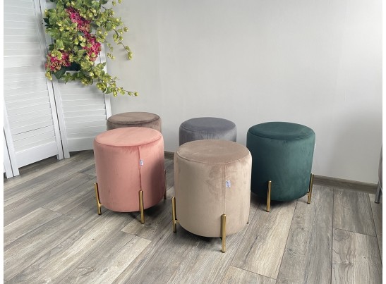 Пуф для гостиной RICE BLUVEL-52 PINK / GOLD в Ростове-на-Дону