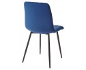 Стул DUBLIN G062-49 синий, велюр/ черный каркас в Ростове-на-Дону
