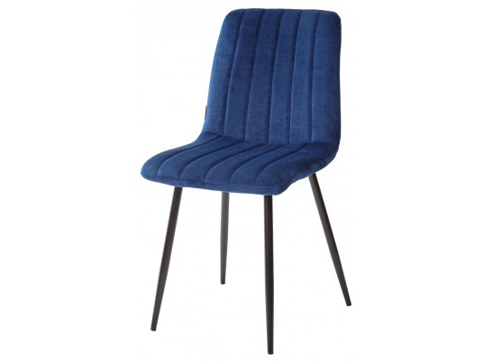 Стул DUBLIN G062-49 синий, велюр/ черный каркас в Ростове-на-Дону