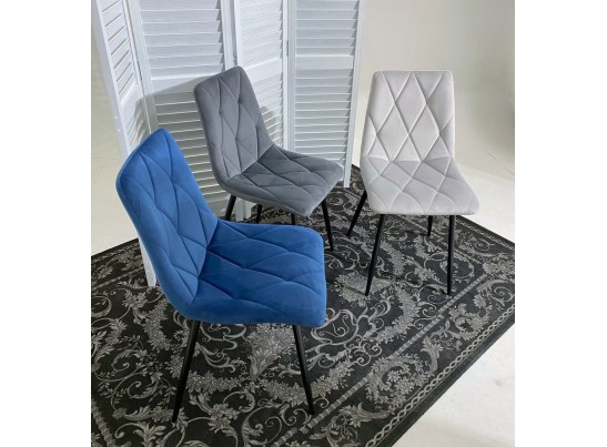 Стул NAPOLI UF910-18 NAVY BLUE, велюр в Ростове-на-Дону
