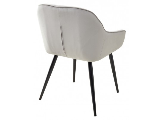 Стул BREEZE BLUVEL-03 LIGHT GREY, велюр / черный каркас в Ростове-на-Дону