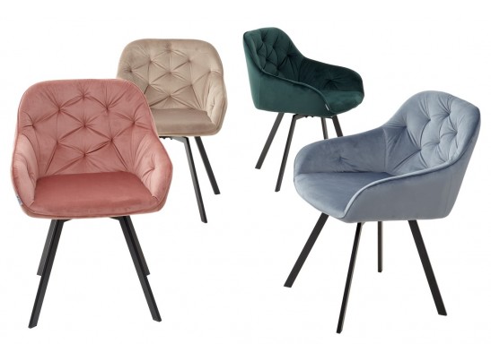 Стул GALE 360 град. поворот. BLUVEL-78 GREEN, велюр/ черный каркас, в Ростове-на-Дону