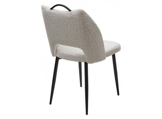 Стул JANETY UF998-14 светло-серый, букле / черный каркас / Товарный знак DISAUR в Ростове-на-Дону