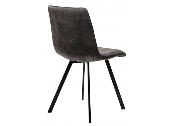 Стул ARFA UF912-07B античный темно-серый, велюр без "пальчикового" эффекта/ черный каркас, ®DISAUR в Ростове-на-Дону