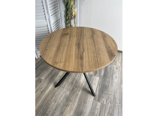 Стол ВЕГА D100 Дуб Шерман коньяк/ черный каркас в Ростове-на-Дону