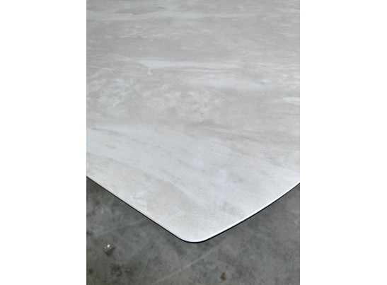 Стол IVAR 180 MARBLES TL-109 Серый мрамор, испанская керамика / Шоколадное золото каркас, ®DISAUR в Ростове-на-Дону