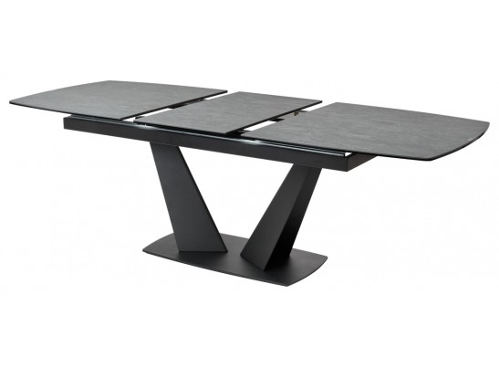 Стол ACUTO2 170 DARK CEMENT Тёмно-серый мрамор матовый, керамика/ черный каркас NEW! в Ростове-на-Дону