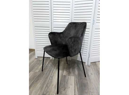 Стул AMARETTO VBP201 античный графит, велюр без пальчикового эффекта / черный каркас, в Ростове-на-Дону