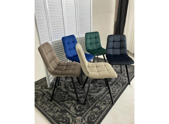 Стул CHILLI SQUARE BLUVEL-78 GREEN, велюр / черный каркас в Ростове-на-Дону