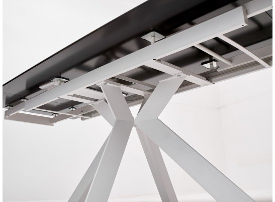 Стол БЕЛЛУНО (BELLUNO) 160 цвет KL-99 БЕЛЫЙ МРАМОР, итальянская керамика/ БЕЛЫЙ каркас, ®DISAUR в Ростове-на-Дону