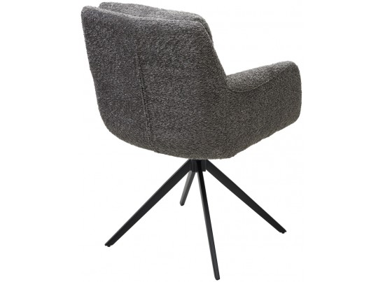 Стул MEADOW 360 град. поворот. Темно-серый XD841-16, букле / черный каркас, ®DISAUR в Ростове-на-Дону