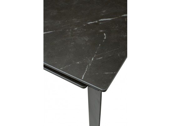 Стол CREMONA 140 KL-116 Черный мрамор матовый, итальянская керамика/ черный каркас, ®DISAUR в Ростове-на-Дону