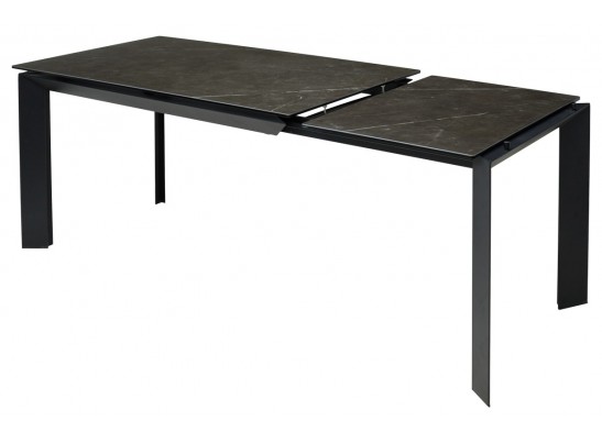 Стол CREMONA 140 KL-116 Черный мрамор матовый, итальянская керамика/ черный каркас, ®DISAUR в Ростове-на-Дону