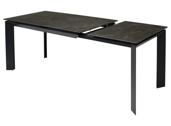 Стол CREMONA 140 KL-116 Черный мрамор матовый, итальянская керамика/ черный каркас, ®DISAUR в Ростове-на-Дону