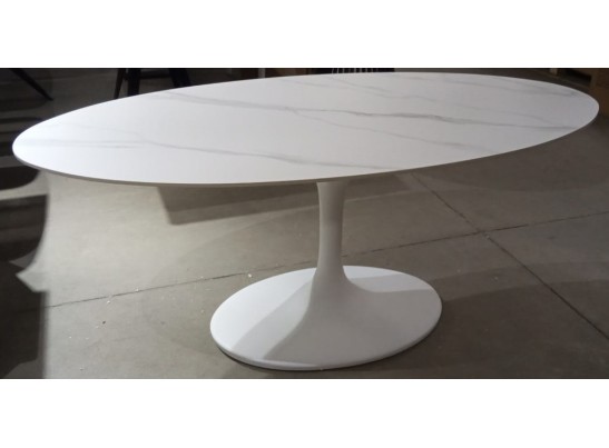 Стол AVOLA 180 MATT WHITE MARBLE SOLID CERAMIC / WHITE в Ростове-на-Дону