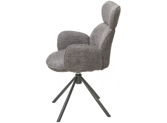 Стул VARDY 360 град.поворот. Темно-серый букле XD841-16 / Серый, ®DISAUR