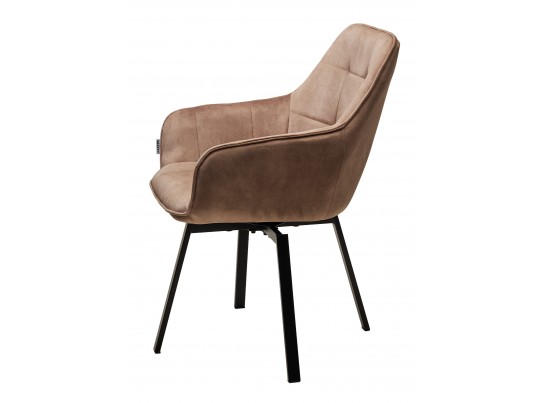 Стул MAVERICK 360 град. поворот. UF912-10B ант бежевый, велюр без "пальчиковый"/ черный ®DISAUR в Ростове-на-Дону