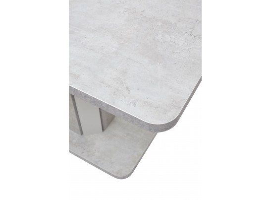 Стол STORK 120 Белый бетон/ Белый в Ростове-на-Дону