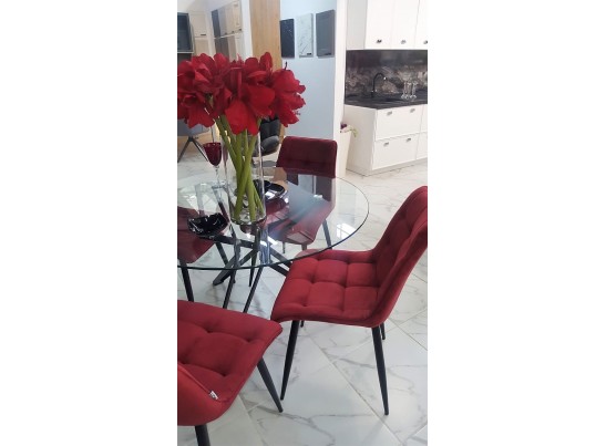 Стул CHIC G062-36 бургунди, велюр в Ростове-на-Дону