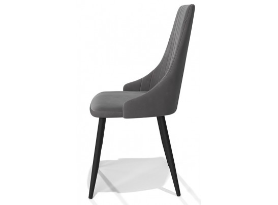 Стул Руссо Premier 25 Серый, велюр / черный каркас M-City в Ростове-на-Дону