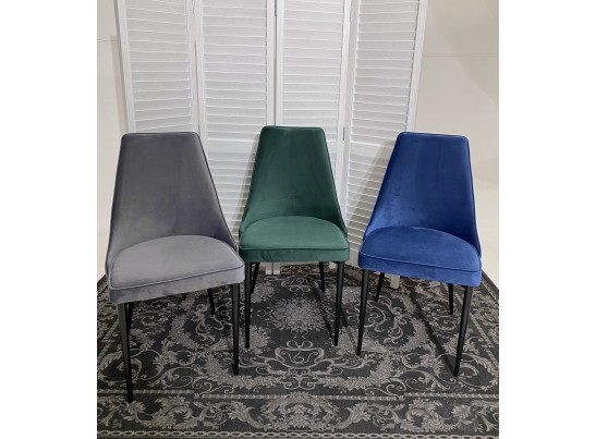 Стул NEPAL-P СЕРЫЙ #27, велюр/ черный каркас в Ростове-на-Дону