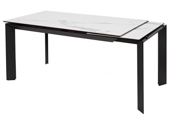 Стол CREMONA 160 HIGH GLOSS STATUARIO Белый мрамор глянцевый, керамика/ черный каркас в Ростове-на-Дону Стол CREMONA 160 HIGH GLOSS STATUARIO Белый мрамор глянцевый, керамика/ черный каркас в Ростове-на-Дону