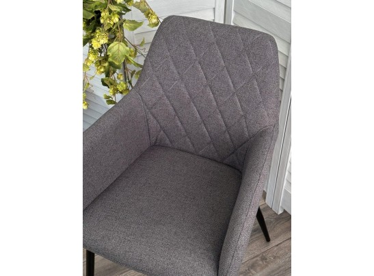 Стул NOVARA Barrel-97 Антрацит, ткань / черный каркас / Товарный знак DISAUR в Ростове-на-Дону