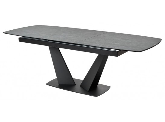 Стол ACUTO2 170 DARK CEMENT Тёмно-серый мрамор матовый, керамика/ черный каркас NEW! в Ростове-на-Дону