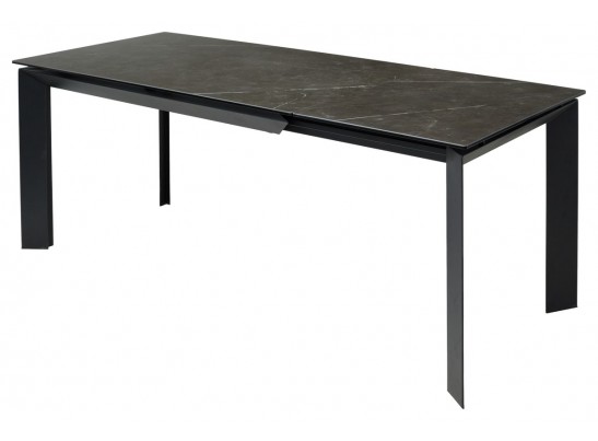 Стол CREMONA 140 KL-116 Черный мрамор матовый, итальянская керамика/ черный каркас, ®DISAUR в Ростове-на-Дону