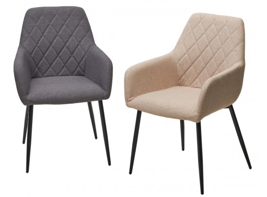 Стул NOVARA Barrel-97 Антрацит, ткань / черный каркас / Товарный знак DISAUR в Ростове-на-Дону