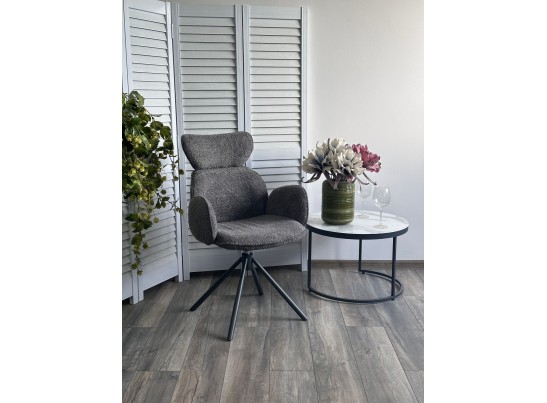 Стул VARDY 360 град.поворот. Темно-серый букле XD841-16 / Серый, ®DISAUR