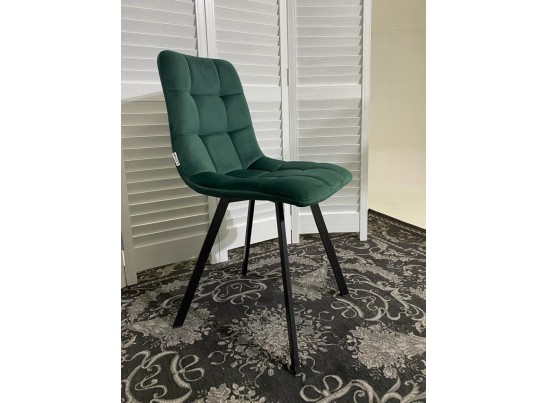 Стул CHILLI SQUARE BLUVEL-78 GREEN, велюр / черный каркас в Ростове-на-Дону