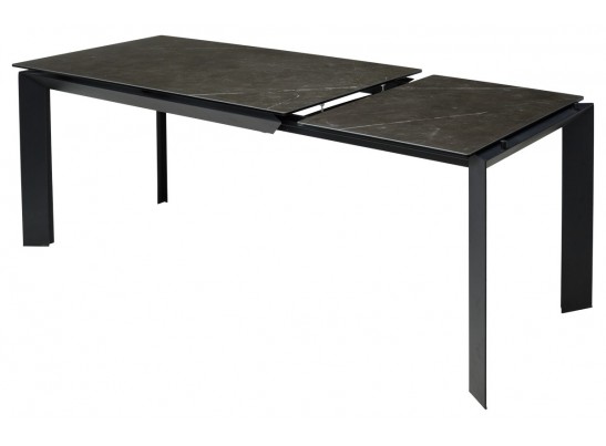 Стол CREMONA 140 KL-116 Черный мрамор матовый, итальянская керамика/ черный каркас, ®DISAUR в Ростове-на-Дону