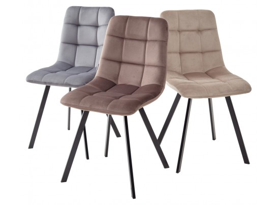 Стул CHILLI SQUARE BLUVEL-78 GREEN, велюр / черный каркас в Ростове-на-Дону