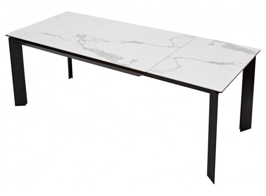 Стол CREMONA 160 HIGH GLOSS STATUARIO Белый мрамор глянцевый, керамика/ черный каркас в Ростове-на-Дону Стол CREMONA 160 HIGH GLOSS STATUARIO Белый мрамор глянцевый, керамика/ черный каркас в Ростове-на-Дону