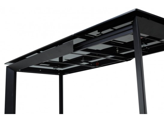 Стол CREMONA 140 KL-116 Черный мрамор матовый, итальянская керамика/ черный каркас, ®DISAUR в Ростове-на-Дону