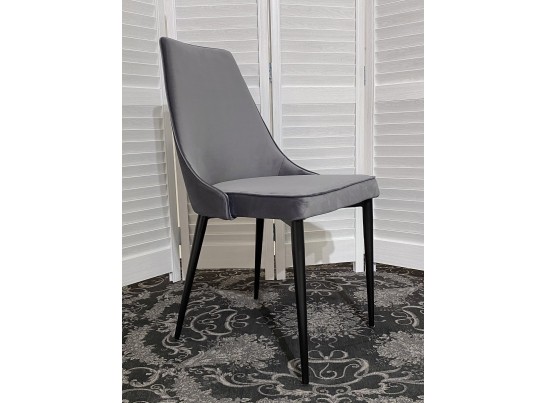 Стул NEPAL-P СЕРЫЙ #27, велюр/ черный каркас в Ростове-на-Дону