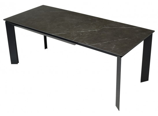 Стол CREMONA 140 KL-116 Черный мрамор матовый, итальянская керамика/ черный каркас, ®DISAUR в Ростове-на-Дону