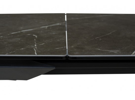 Стол CREMONA 140 KL-116 Черный мрамор матовый, итальянская керамика/ черный каркас, ®DISAUR в Ростове-на-Дону