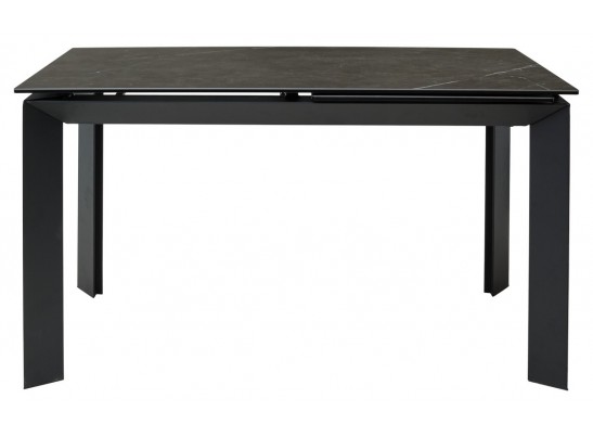 Стол CREMONA 140 KL-116 Черный мрамор матовый, итальянская керамика/ черный каркас, ®DISAUR в Ростове-на-Дону