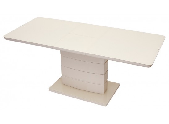 Стол ALTA 140 BEIGE / супер бежевое глянцевое стекло в Ростове-на-Дону