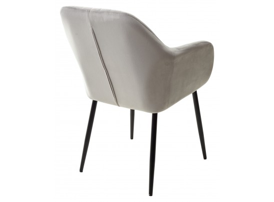 Стул ALABAMA BLUVEL-03 LIGHT GREY, велюр / черный каркас в Ростове-на-Дону