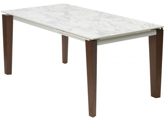 Стол ESMIR 160 MATTE ARABESCATO SOLID CERAMIC/ орех, ®DISAUR Стол ESMIR 160 MATTE ARABESCATO SOLID CERAMIC/ орех, ®DISAUR