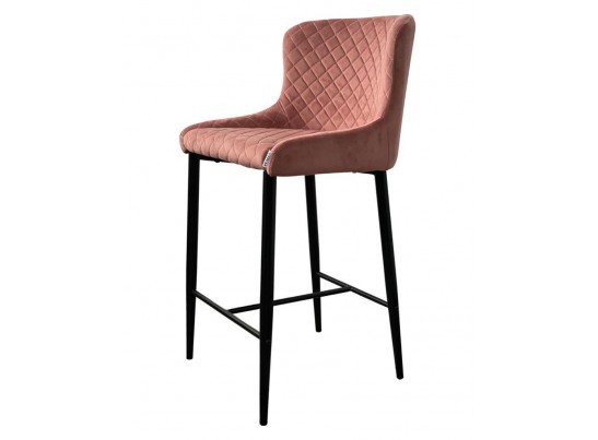 Полубарный стул ARTEMIS BLUVEL-52 PINK (H=65cm), велюр в Ростове-на-Дону