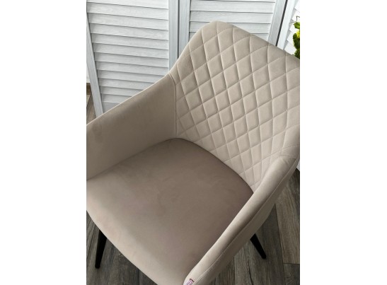 Стул BRANDY 505-7 Капучино, велюр "беспальчиковый" / черный каркас, в Ростове-на-Дону