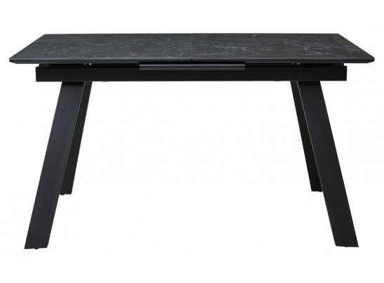 Стол Морис 140 Темно-серый мрамор матовый, керамика / черный каркас в Ростове-на-Дону