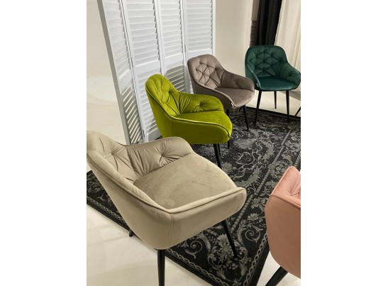 Стул BREEZE BLUVEL-52 PINK/ черный каркас, велюр в Ростове-на-Дону