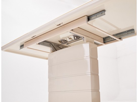 Стол ALTA 140 BEIGE / супер бежевое глянцевое стекло в Ростове-на-Дону