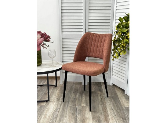 Стул LONDON UF995-05 карамельный, букле / черный каркас / Товарный знак DISAUR в Ростове-на-Дону