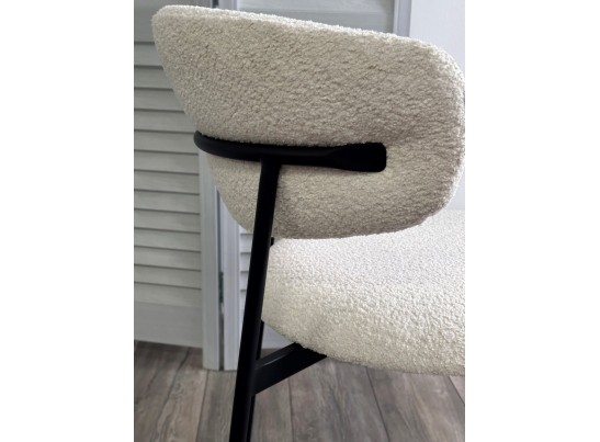 Стул ЛЕОНАРДО Soul 000 Белый, букле / черный каркас в Ростове-на-Дону